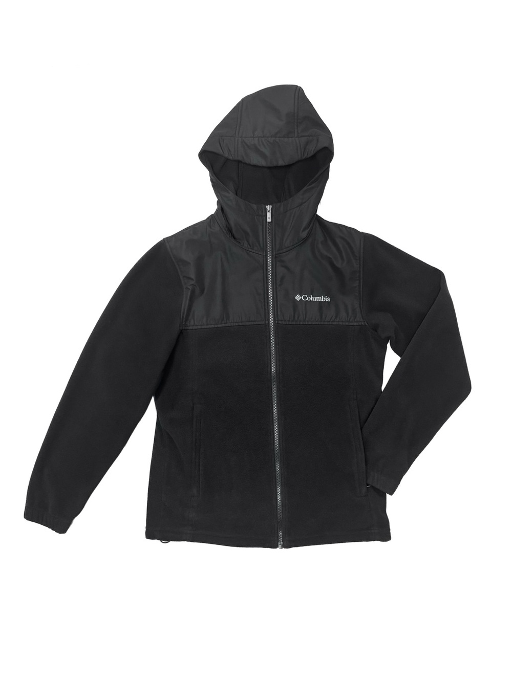 Columbia Hypervisor Hooded Fleece Hybrid Full Zip Jacket Black XM6821
